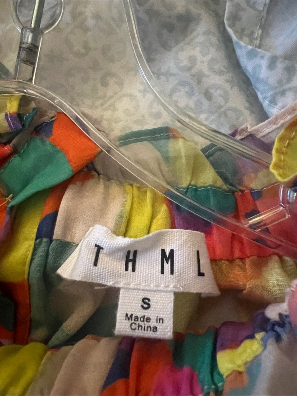 THML Multicolor Floral Puff-Sleeve Blouse - Picture 2 of 3